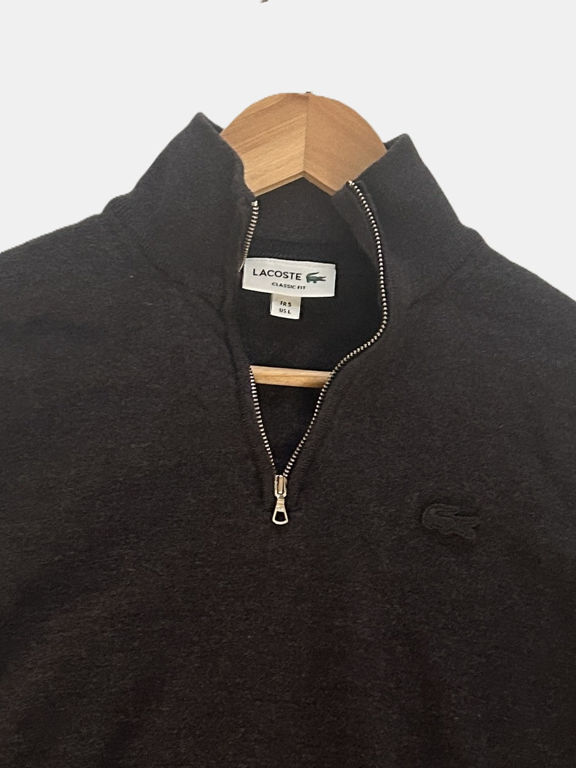 Lacoste Pull col Zippé T.L