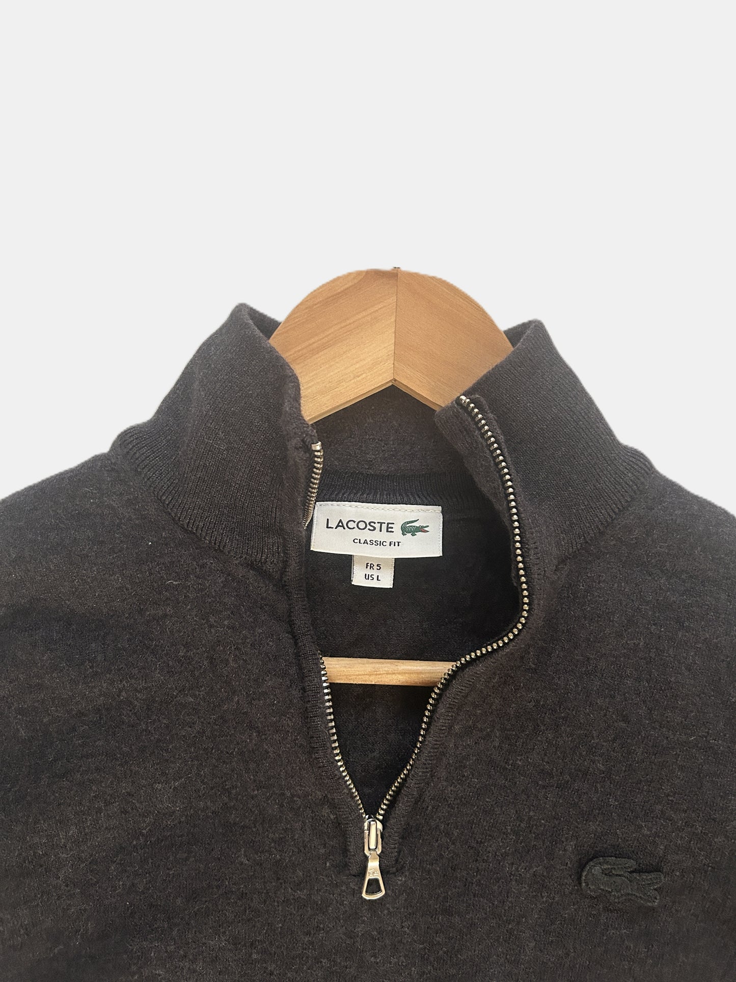 Lacoste Pull col Zippé T.L