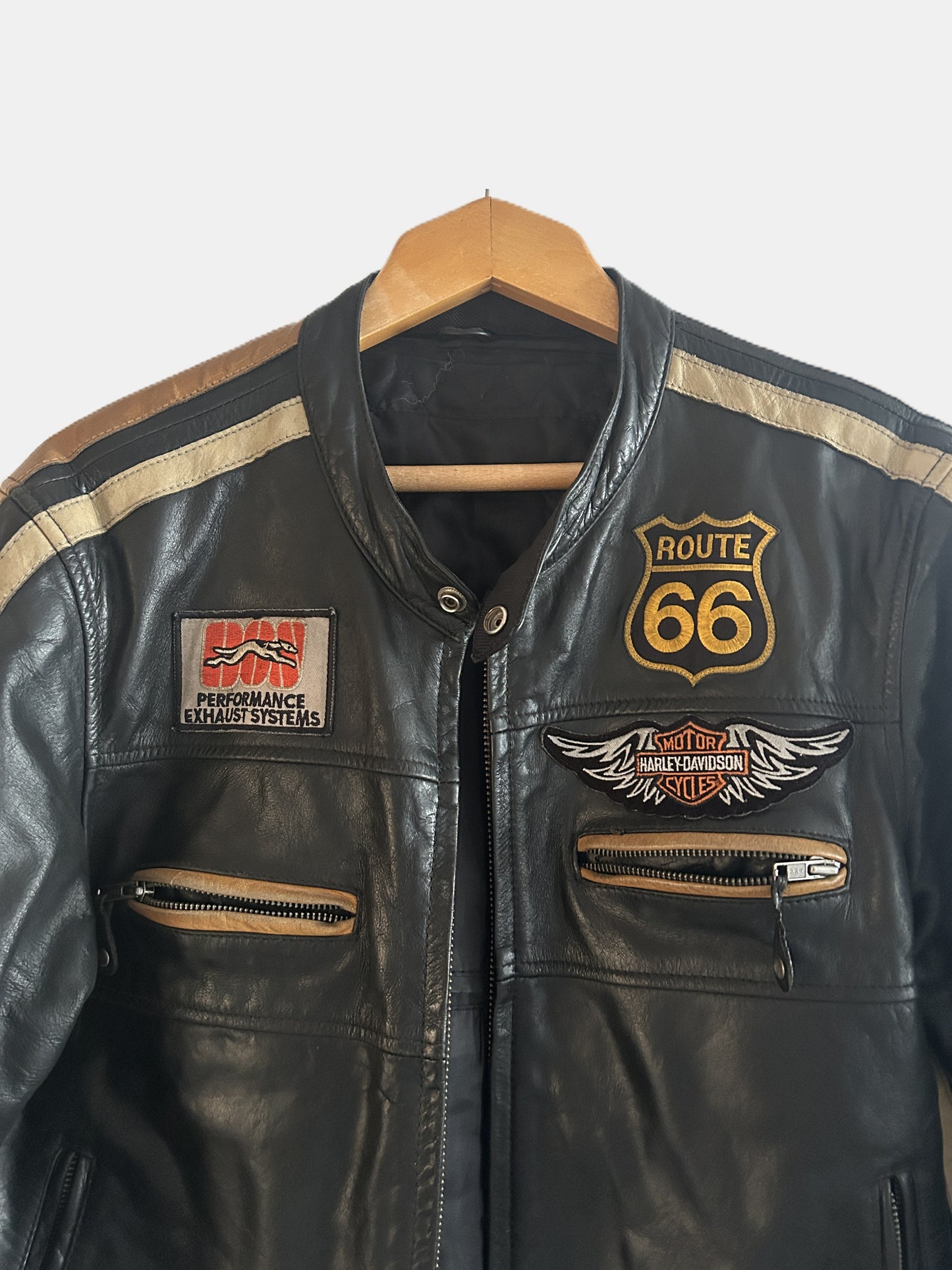 Harley Davidson Veste en cuir Motard T.S