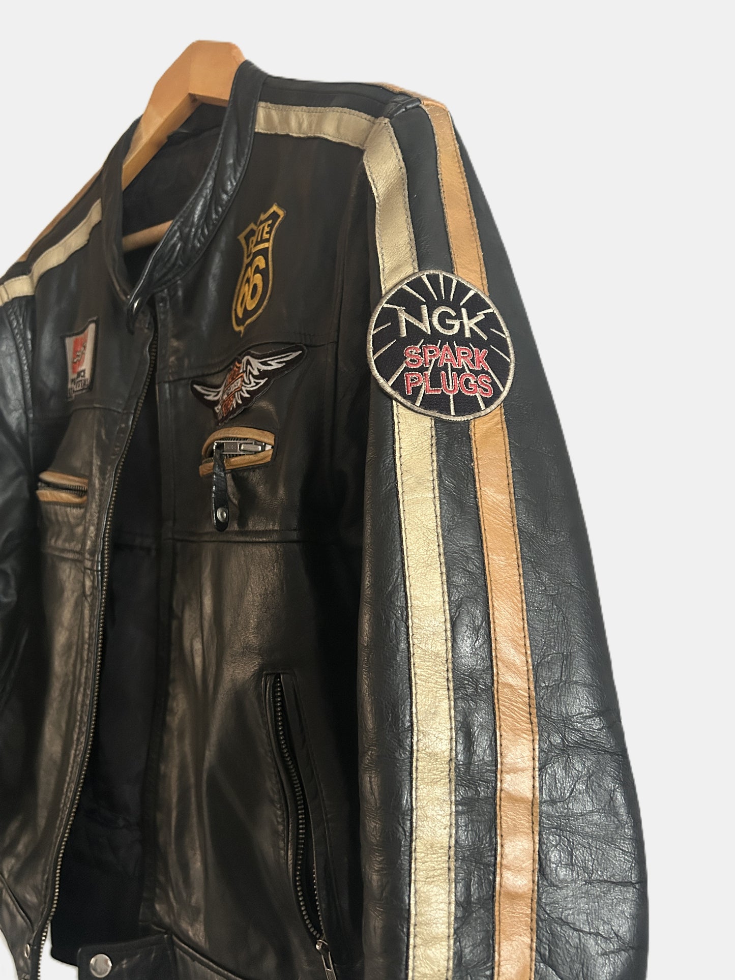 Harley Davidson Veste en cuir Motard T.S