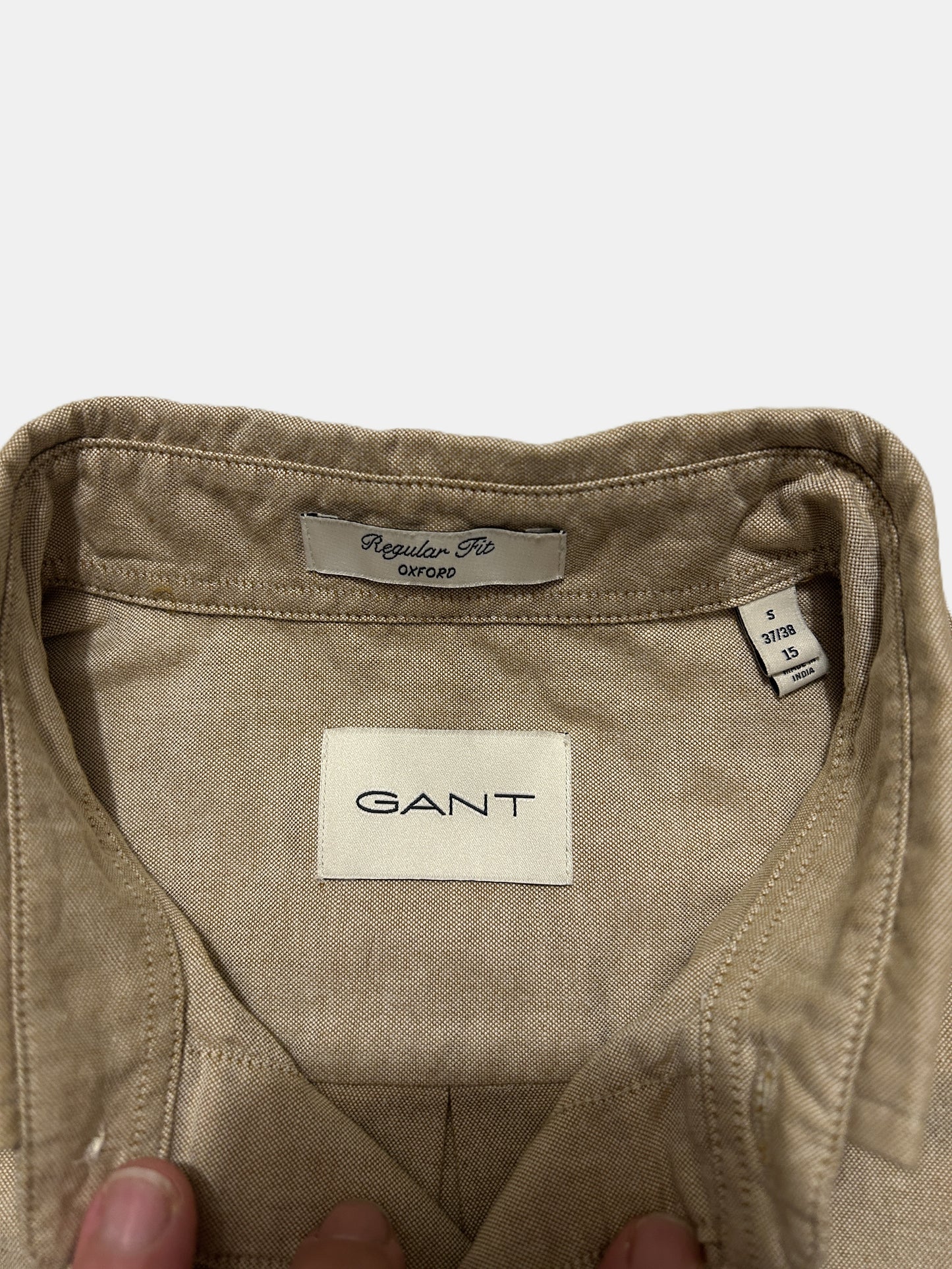 Gant Chemise homme regular fit beige T.S